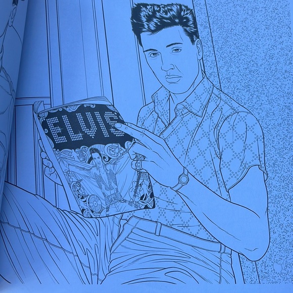 Elvis coloring book - Picture 5 of 7